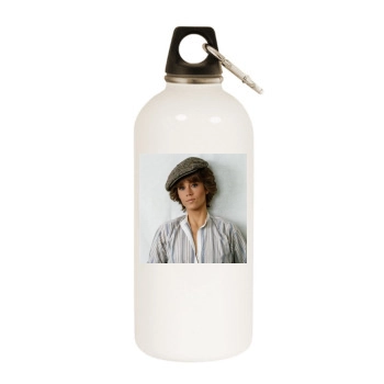 Jane Fonda White Water Bottle With Carabiner