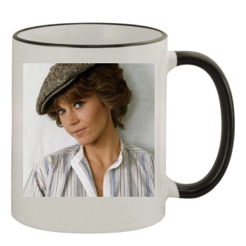 Jane Fonda 11oz Colored Rim & Handle Mug