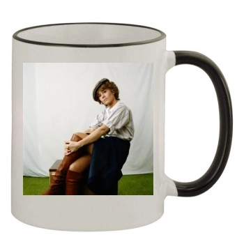 Jane Fonda 11oz Colored Rim & Handle Mug