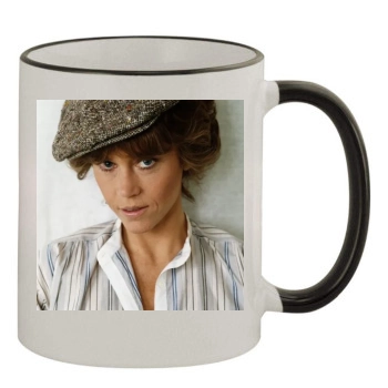 Jane Fonda 11oz Colored Rim & Handle Mug