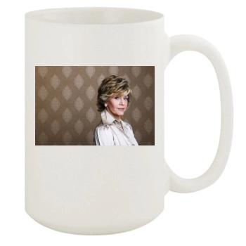 Jane Fonda 15oz White Mug