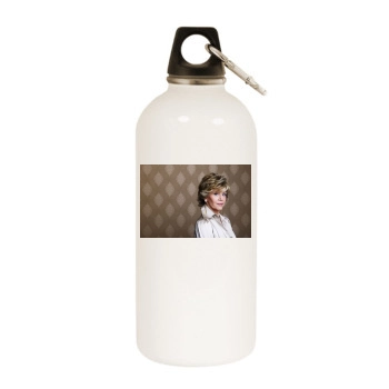 Jane Fonda White Water Bottle With Carabiner