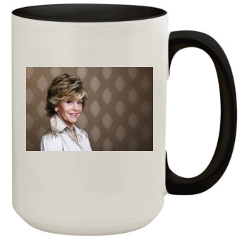 Jane Fonda 15oz Colored Inner & Handle Mug