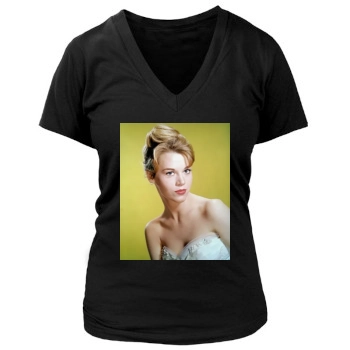 Jane Fonda Women's Deep V-Neck TShirt