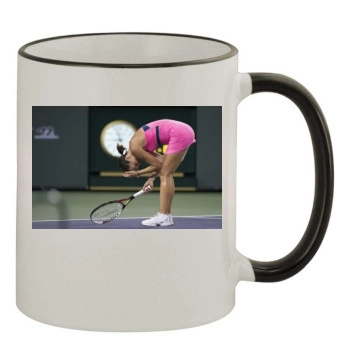 Jelena Jankovic 11oz Colored Rim & Handle Mug