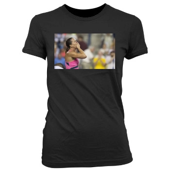 Jelena Jankovic Women's Junior Cut Crewneck T-Shirt