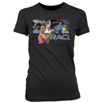 Jelena Jankovic Women's Junior Cut Crewneck T-Shirt