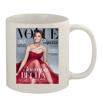 Haley Bennett 11oz White Mug