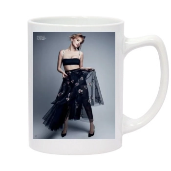 Haley Bennett 14oz White Statesman Mug