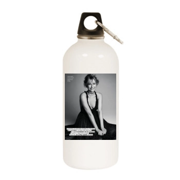 Haley Bennett White Water Bottle With Carabiner