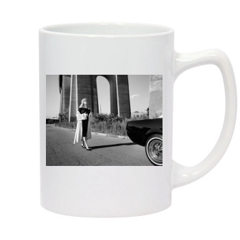 Haley Bennett 14oz White Statesman Mug