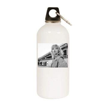 Haley Bennett White Water Bottle With Carabiner