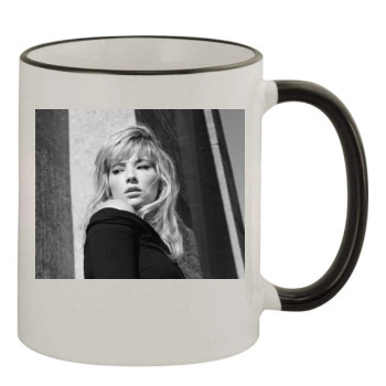 Haley Bennett 11oz Colored Rim & Handle Mug