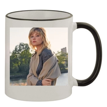 Haley Bennett 11oz Colored Rim & Handle Mug