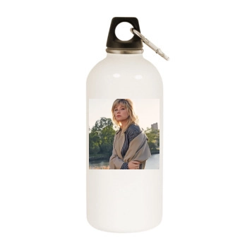 Haley Bennett White Water Bottle With Carabiner