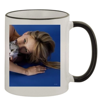 Haley Bennett 11oz Colored Rim & Handle Mug