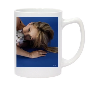 Haley Bennett 14oz White Statesman Mug