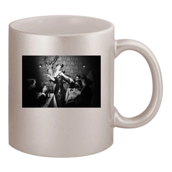 Haley Bennett 11oz Metallic Silver Mug