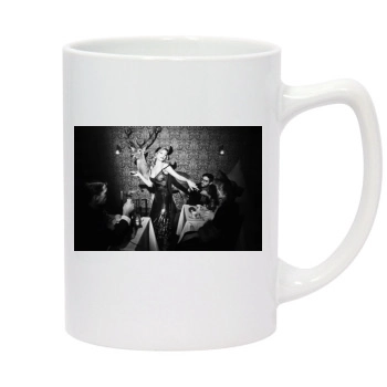 Haley Bennett 14oz White Statesman Mug