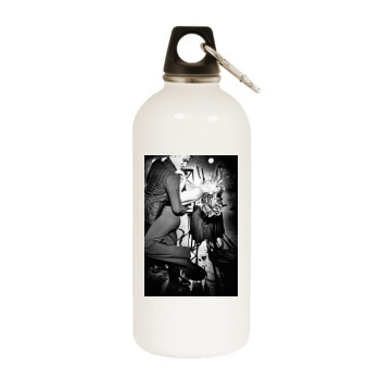 Haley Bennett White Water Bottle With Carabiner