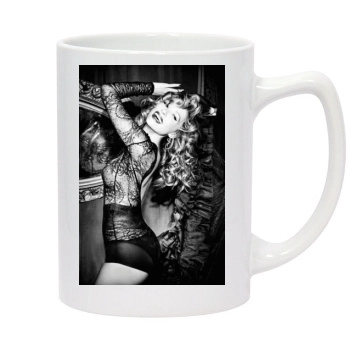 Haley Bennett 14oz White Statesman Mug