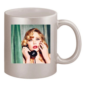 Haley Bennett 11oz Metallic Silver Mug