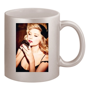 Haley Bennett 11oz Metallic Silver Mug