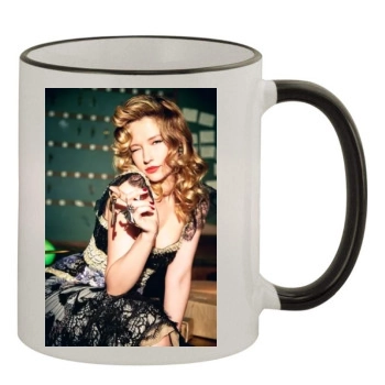 Haley Bennett 11oz Colored Rim & Handle Mug