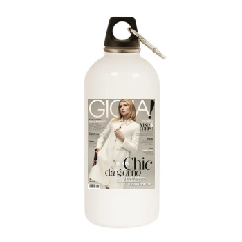 Haley Bennett White Water Bottle With Carabiner