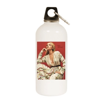 Haley Bennett White Water Bottle With Carabiner