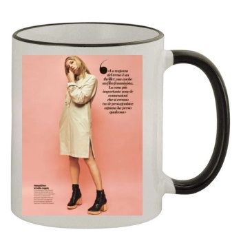 Haley Bennett 11oz Colored Rim & Handle Mug