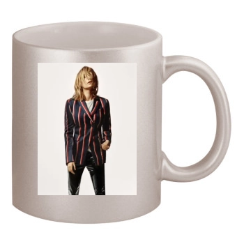 Haley Bennett 11oz Metallic Silver Mug