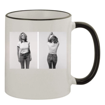 Haley Bennett 11oz Colored Rim & Handle Mug