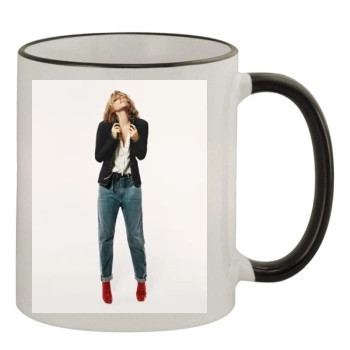 Haley Bennett 11oz Colored Rim & Handle Mug