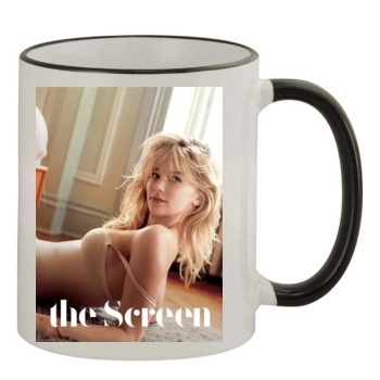 Haley Bennett 11oz Colored Rim & Handle Mug