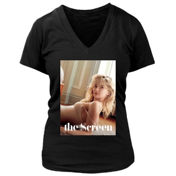 Haley Bennett Women's Deep V-Neck TShirt