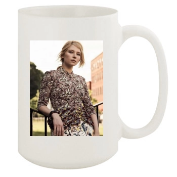 Haley Bennett 15oz White Mug