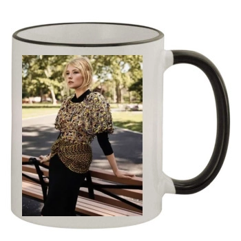 Haley Bennett 11oz Colored Rim & Handle Mug