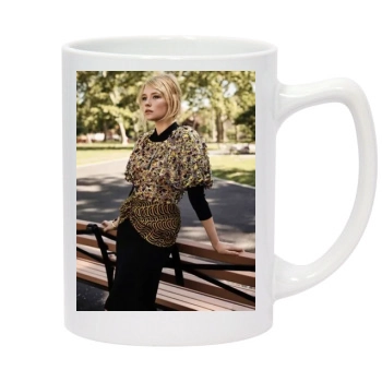 Haley Bennett 14oz White Statesman Mug