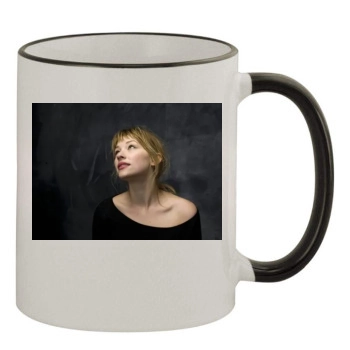 Haley Bennett 11oz Colored Rim & Handle Mug