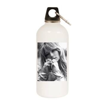 Haley Bennett White Water Bottle With Carabiner