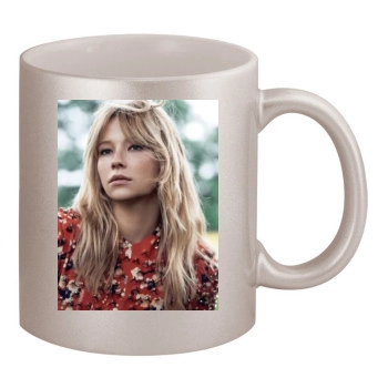 Haley Bennett 11oz Metallic Silver Mug