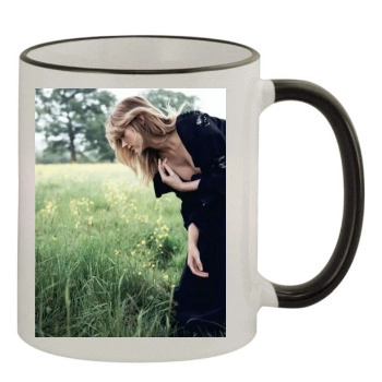 Haley Bennett 11oz Colored Rim & Handle Mug