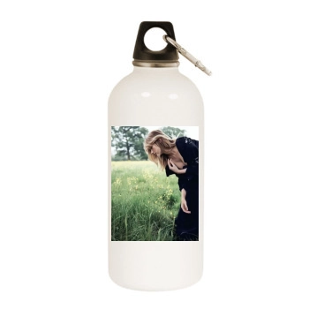 Haley Bennett White Water Bottle With Carabiner