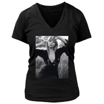 Haley Bennett Women's Deep V-Neck TShirt