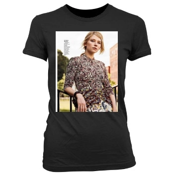 Haley Bennett Women's Junior Cut Crewneck T-Shirt