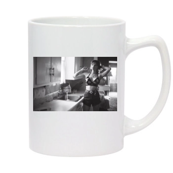 Haley Bennett 14oz White Statesman Mug