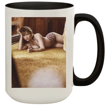 Haley Bennett 15oz Colored Inner & Handle Mug