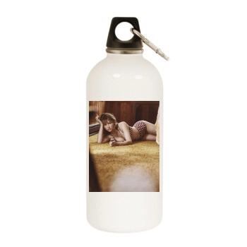 Haley Bennett White Water Bottle With Carabiner