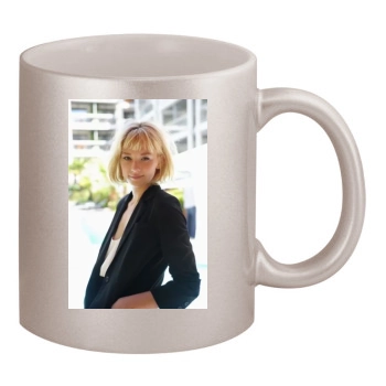 Haley Bennett 11oz Metallic Silver Mug